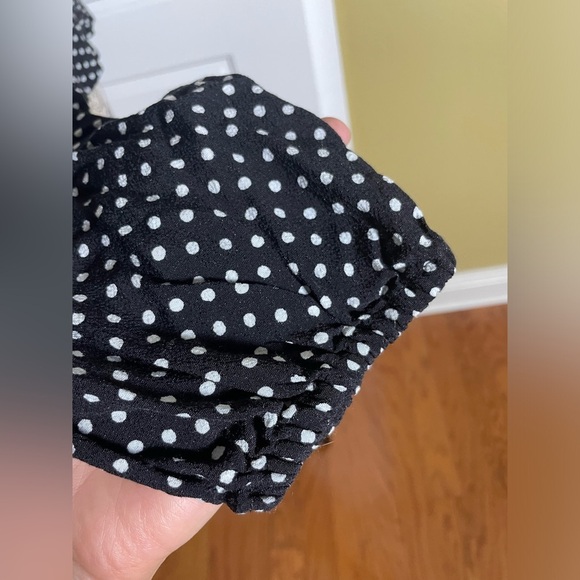 Free People Maye Printed Long Sleeve top in Black - Picture 5 of 8